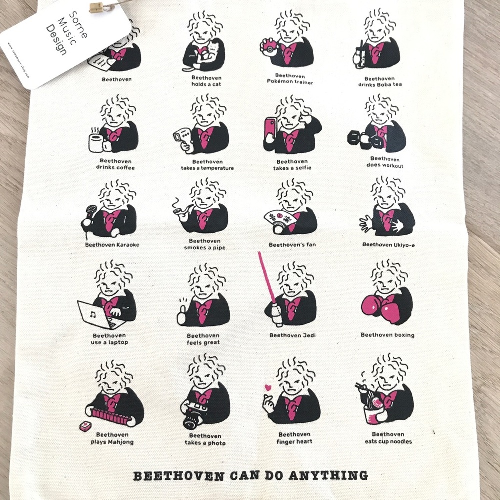 Gift for Musician Tote Bag Piano Bag Cotton Bag